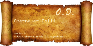 Obernauer Dolli névjegykártya